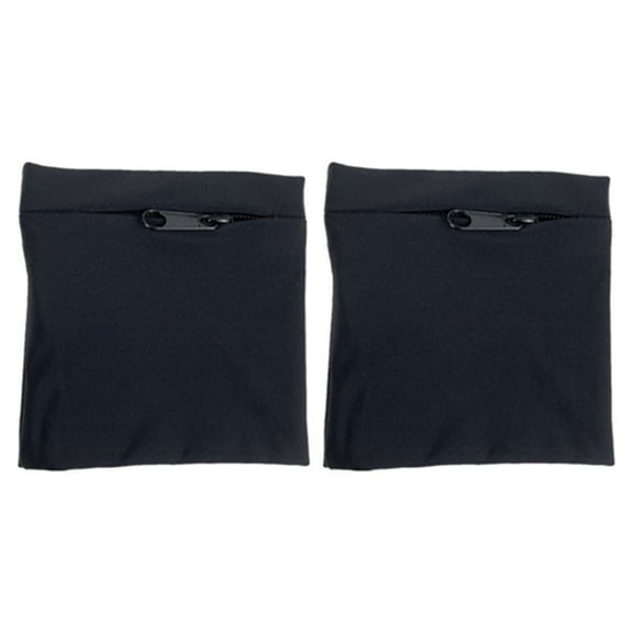 MERRYHAPY Black Armband Phone Case with Wrist Wallet, 2 Pack, Adjustable Sports Running Band for Smartphones