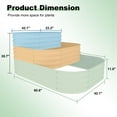 thumbnail image 5 of 3-Tier Galvanized Steel Raised Garden Bed Kit, Oval Outdoor Planter Box for Vegetables, Herbs & Flowers, Modular 3 in-1 Design, for Vegetables, Herbs & Flowers, Easy Assembly 61x42x31 in, 5 of 7