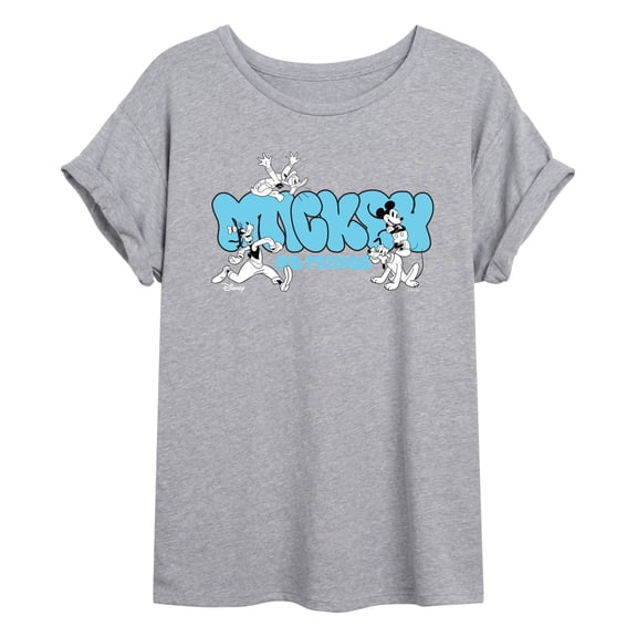 Disney - Best Friends - Juniors Oversized Graphic T-Shirt