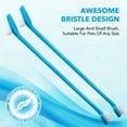 thumbnail image 6 of BOSHEL Dual-Headed Dog Toothbrush Pack, 2 Long-Handled Brushes + 1 Finger Toothbrush, 6 of 9