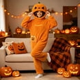 thumbnail image 3 of RFQWOVSR Unisex Fleece Lined Onesie Pajama with Seasonal Print M, 3 of 6