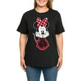 thumbnail image 4 of Women's Plus Size Minnie Mouse Sitting T-Shirt & Lounge Pants Black 2-Piece Set, 4 of 8