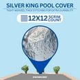 thumbnail image 4 of Swimline Hydrotools Silver King Winter Pool Cover for 25 x 50 Ft Inground Rectangle Pools, 4 of 7
