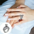 thumbnail image 1 of Clearance Rings for Women 925 Sterling Silver Natural Diamond Bridal Wedding Engagement Rings Set, 1 of 7
