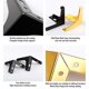 thumbnail image 2 of Patas de mesa de 4 piezas, patas de sofá cama, patas de hierro para muebles, repuesto dorado/negro, 2 of 5