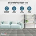 thumbnail image 3 of Modern Vinyl Self Adhesive 12" x 12" Floor Tile Bathroom Kitchen Planks, 3 of 10