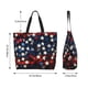 thumbnail image 5 of Fotbe Red Blue White Stars Bolsa Tote Estética de Lona con Estampado para Mujer - Bolsa Reutilizable de Hombro Casual para Vacaciones, Compras, Trabajo y Gimnasio, 5 of 8