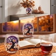 thumbnail image 6 of SLYNSHome Cute Ghost Pumpkin Print Stemless Wine Glass, Fall Themed Clear Tumbler Cup, Decorative Clear Glassware For Halloween Party Indoor Table Arrangement, 6 of 7