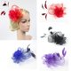 thumbnail image 4 of bridal fascinator,wedding hair feathers fascinators, ascot race, headwear,hair jewelry, , headpiece Hugo fascinator de novia, 4 of 10