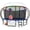 Blue, variant on LHX Trampoline 16FT 14FT 15FT Outdoor Trampolines for Kids and Adults with Enclosure Net, Basketball Hoop, 1500LBS Loading Backyard Pumpkin Trampoline with Lights, Sprinkler, Heavy Duty