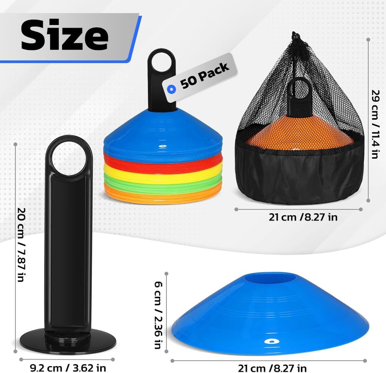 12 Pack Pinnies Scrimmage Vests Team Practice Training Jersey Plus 50 Packs Disc Cones Plus