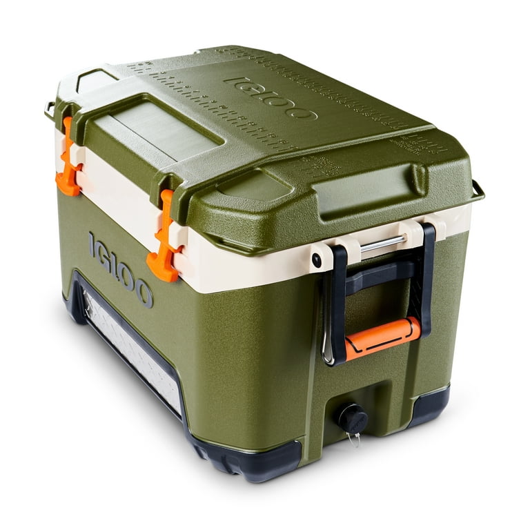 Igloo 52 Qt. BMX Hard Sided Ice Chest Cooler, Green and