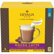 Gevalia CafA?A(C) at Home Creations Instant Mocha Latte Coffee Kit (15 Count, 3 Boxes of 5)