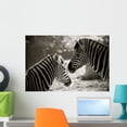thumbnail image 1 of Portrait to Zebras Sepia Wall Mural by Wallmonkeys Peel and Stick Graphic (24 in W x 16 in H) WM57551, 1 of 4