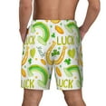 thumbnail image 4 of Balery St Patrick's Day1 Mens Swim Trunks Swim Shorts for Men Quick Dry Inseam Beach Shorts with Compression Liner Pocket-Medium, 4 of 9