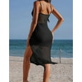 thumbnail image 2 of Women's Swimsuit Cover Up Sleeveless Spaghetti Strap Bathing Suit Cover Up Casual Loose Wrap Beach Wear Summer Dress Alsol Lamesa, 2 of 6