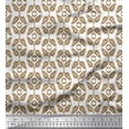 thumbnail image 1 of Soimoi Cotton Duck Fabric Ogee Damask Fabric Prints By Yard 42 Inch Wide, 1 of 1
