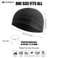 thumbnail image 6 of Sport Skull Beanie Cap, AYAMAYA Quick Dry Lightweight Beanie Hat, Summer Cycling Running Helmet Liner, Sweatproof Breathable Sleep Caps(Black), 6 of 6