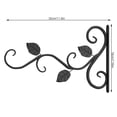 thumbnail image 3 of Yuarrent Estante para flores, estructura metálica, decoración, soporte colgante, exquisita planta, suministros de jardín, instalación Jardín y Patio negro, 3 of 6