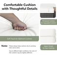 thumbnail image 6 of DORTALA 2 Piece Patio Wicker Ottomans, Square Ottoman Foot Rest with Cushions, Outdoor Rattan Footstool for Couch, Chair, White, 6 of 7