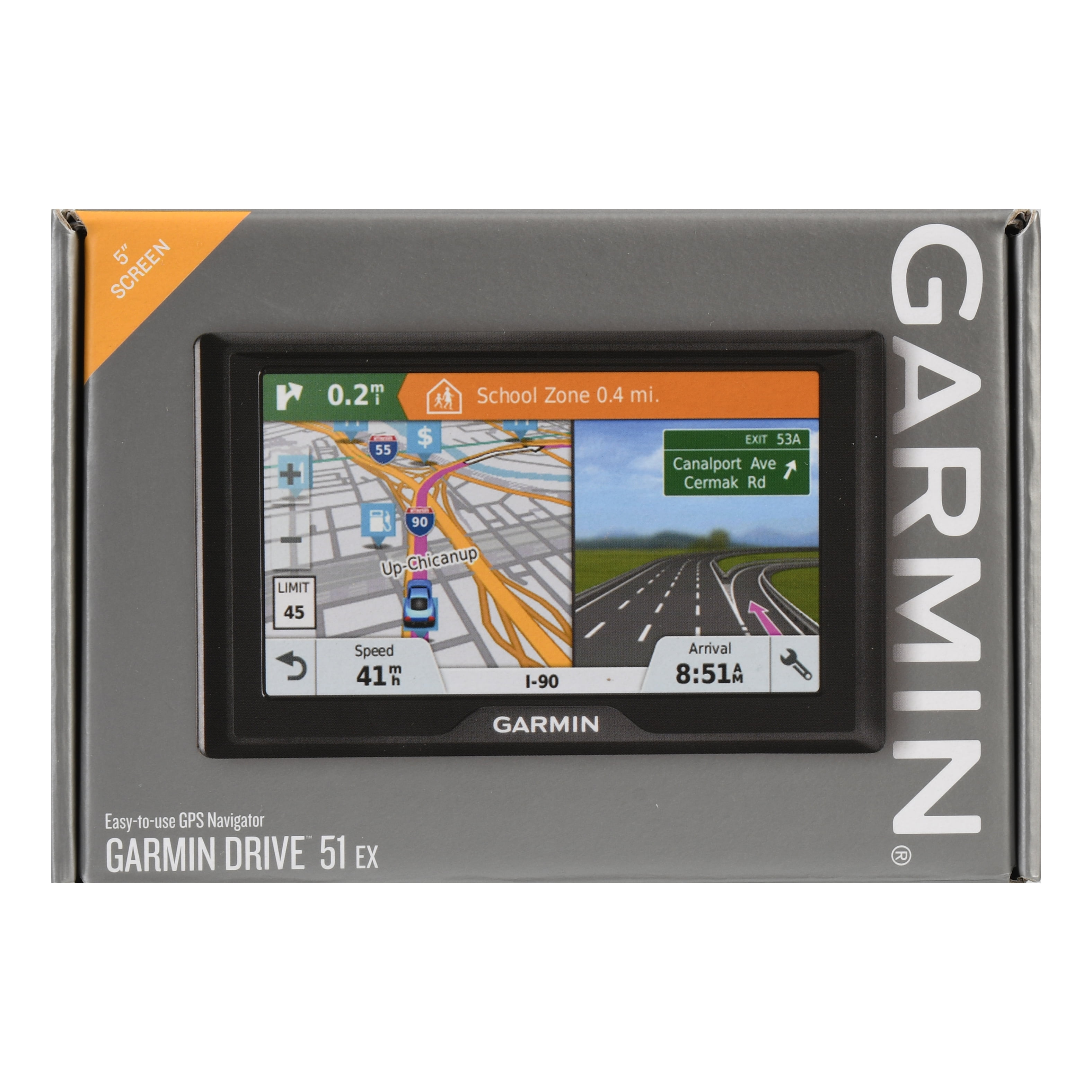 GARMIN Drive 51 LMT-S GPS Sat Nav Lifetime UK & Ireland Maps 5" Live Traffic BT 