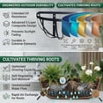 thumbnail image 5 of 24'' Window Box Railing Planter with Coco Liner,4 Pack Horse Trough Planters Black Metal Hanging Flower Planters Basket for Porch Fence Patio Indoor Outdoor Lawn, 5 of 9