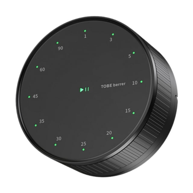 Reloj despertador con temporizador digital de 90 minutos para niños, temporizador de , temporizador de cocina para el aula, Negro