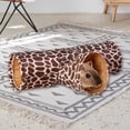thumbnail image 1 of Condite de juguete plegable para mascotas Colco tubo para conejo hámster conejillo de Indias chinchilla erizo Estampado, 1 of 8