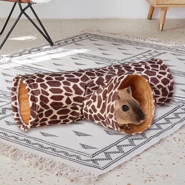 Condite de juguete plegable para mascotas Colco tubo para conejo hámster conejillo de Indias chinchilla erizo Estampado