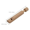 thumbnail image 2 of NIAIZEK 1Pcs Wooden Fipple Piccolo Flute Light Brown 2x0.79x4.7in for Toddler Musical Instrument Learning, 2 of 8
