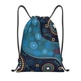 thumbnail image 1 of Xecao Bohemian Turtle Pattern Sports Drawstring Backpack - String Swim Gym Bag with Wet Proof Pocket for Women&Men-Small, 1 of 6