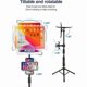 thumbnail image 4 of iPad Stand Tripod, Height Adjustable iPad Holder Stand & Floor iPad Stand with 360° Rotating iPad Stand Mount, 4 of 5