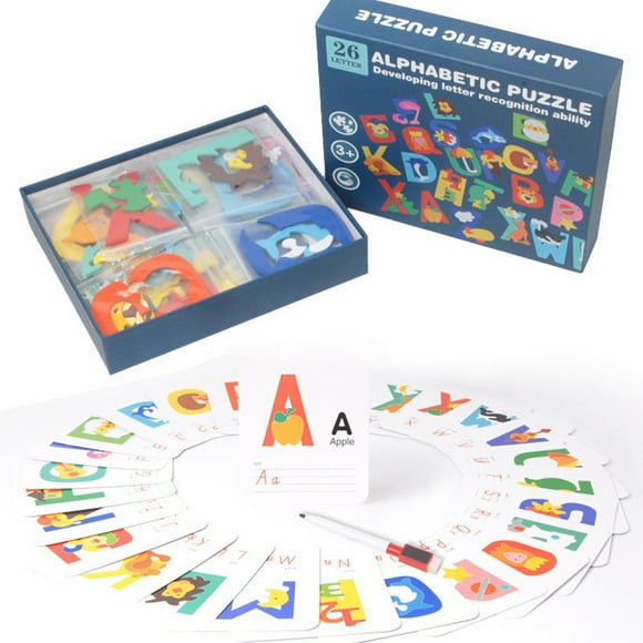 Spell Word Game Educational 53PCS Spell Learning Toy Alphabet Spelling Cards