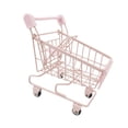 thumbnail image 4 of Carrito de compras de juguete, carrito de supermercado pequeño para niños de 3 años en adelante, juguetes de almacenamiento. Rosa, 4 of 9