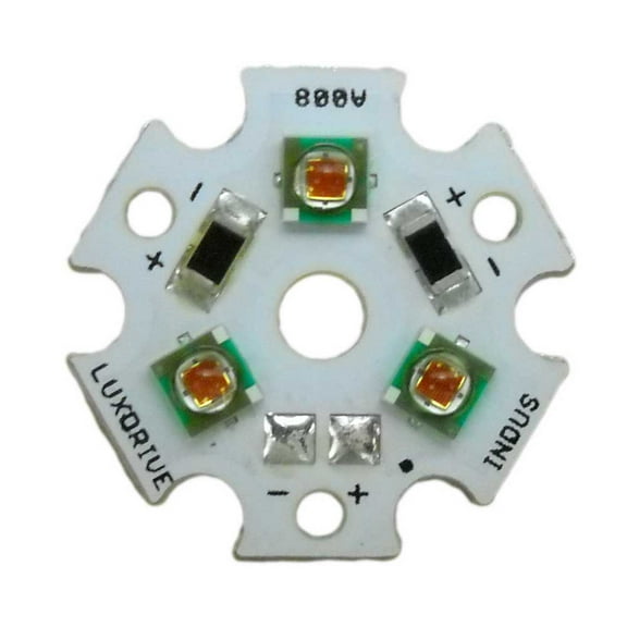 3-Up Cree XLamp XP-E LED Star - Photo Red