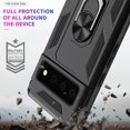 thumbnail image 5 of CoverON For Google Pixel 6 Ring Case, Kickstand Rugged Phone Cover Magnetic Car Mount Compatible - Black, 5 of 10