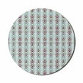 thumbnail image 1 of Geometric Mouse Pad for Computers, Modern Graphic with Repetitive Colorful Rounds Motif Print, Round Non-Slip Thick Rubber Modern Gaming Mousepad, 8" Round, Multicolor, by Ambesonne, 1 of 2