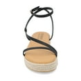 thumbnail image 6 of Journee Womens Odelia Buckle Espadrille Sandals, 6 of 9