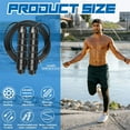 thumbnail image 4 of Four-color equipped with weight-bearing skipping rope non-slip weight-bearing skipping rope - black, 4 of 5