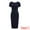 Navy Blue, variant on DARING DIVA Knee Length Pencil Petal Short Sleeve Sheath Dress S Navy Blue