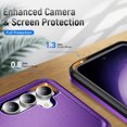 thumbnail image 6 of Decase for Samsung Galaxy A15 5G Military Grade Shockproof Case,Dual Layer Hybrid Protective Cover Support Wireless Charging Thin Magnetic Phone Shell for Samsung Galaxy A15 5G - Purple+Black, 6 of 6