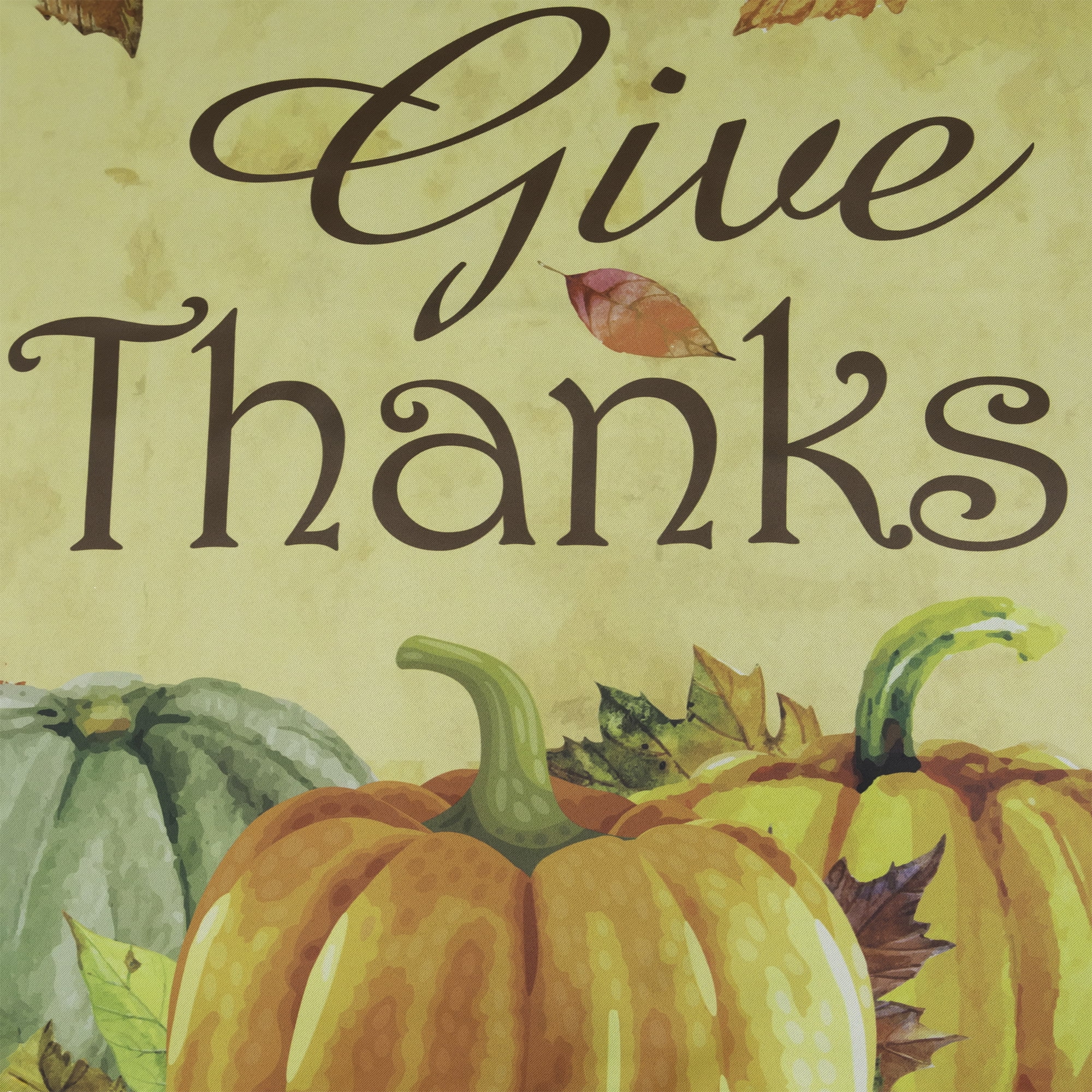 Give Thanks Autumn Harvest Outdoor House Flag 28" x 40"