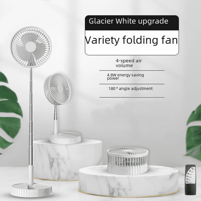 Ventilador eléctrico pequeño con carga USB para dormitorio, silencioso, portátil, mini ventilador de escritorio, plegable, retráctil, moderno y práctico