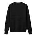 thumbnail image 4 of Lumtrix Womens Fall Basic Long Sleeve Sweater Soft Knit Classic Crew Neck Sweaters Loose Fit Casual Going Out Pullover Black S, 4 of 4