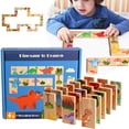 thumbnail image 1 of Giant Dinosaur Dominoes Set For Kids Matching Game Sharpens Recognition Picture Game For Toddlers For Boys Girls, 1 of 1