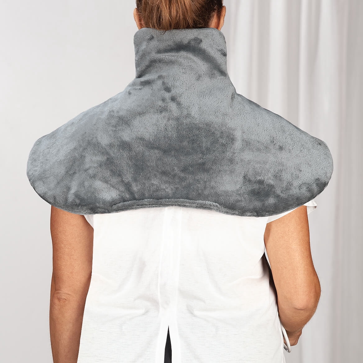LivingSURETM Neck and Shoulder Heating Wrap, Neck and Shoulder Relief - Coral Fleece Exterior, Measures 18" Long x 25" Wide
