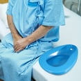 thumbnail image 4 of SUTENGDA Portable Bed Urinal Hospital Plastic Bedpan for Bedridden Patient (Blue), 4 of 10