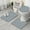 Blue And White, variant on Multi Color Checkerboard Checkered Pattern Bathroom Rugs Sets 3 Piece,Toilet Cover Set,Absorbent Non Slip Bathroom Mats Sets with U-Shaped Contour Rug Toilet Rug Set