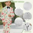 thumbnail image 6 of Xoenoiee Heart Love Stripe Print Boys' Formal Suit 2 Piece Set Blazer Set Valentine's Day Toddler Tuxedos for Wedding, Suits for Teens Boy Dress School Clothes, 5-6 Years, 6 of 7