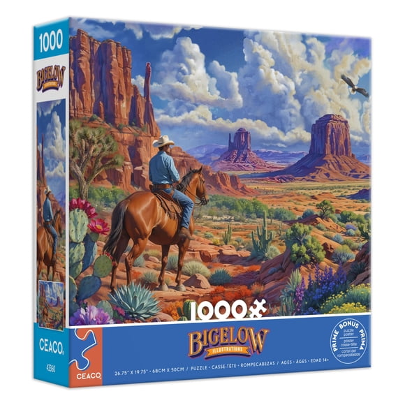 Ceaco - Chris Bigelow - Western Venue - 1000 Piece Jigsaw Puzzle - Relaxing and Fun Activity for Adults